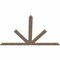 Ekena Millwork Saratoga Smooth Timber Gable Bracket, Douglas Fir, 96"W x 64"H x 1 1/2"D x 5 1/2"F, 16/12 Pitch GBW096X64X0206SAR00SDF - alternate 4